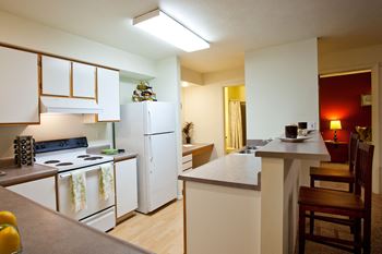 Whimsical pig apartments spokane valley, washington kitchen and countertops